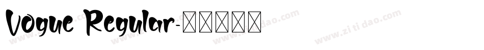 Vogue Regular字体转换